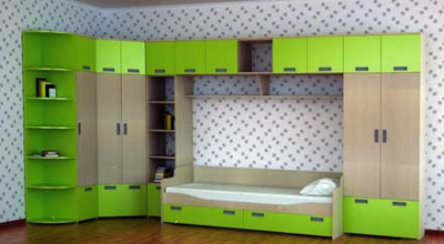 Мебель для школьника «Весна» LIME, кровати двухъярусные